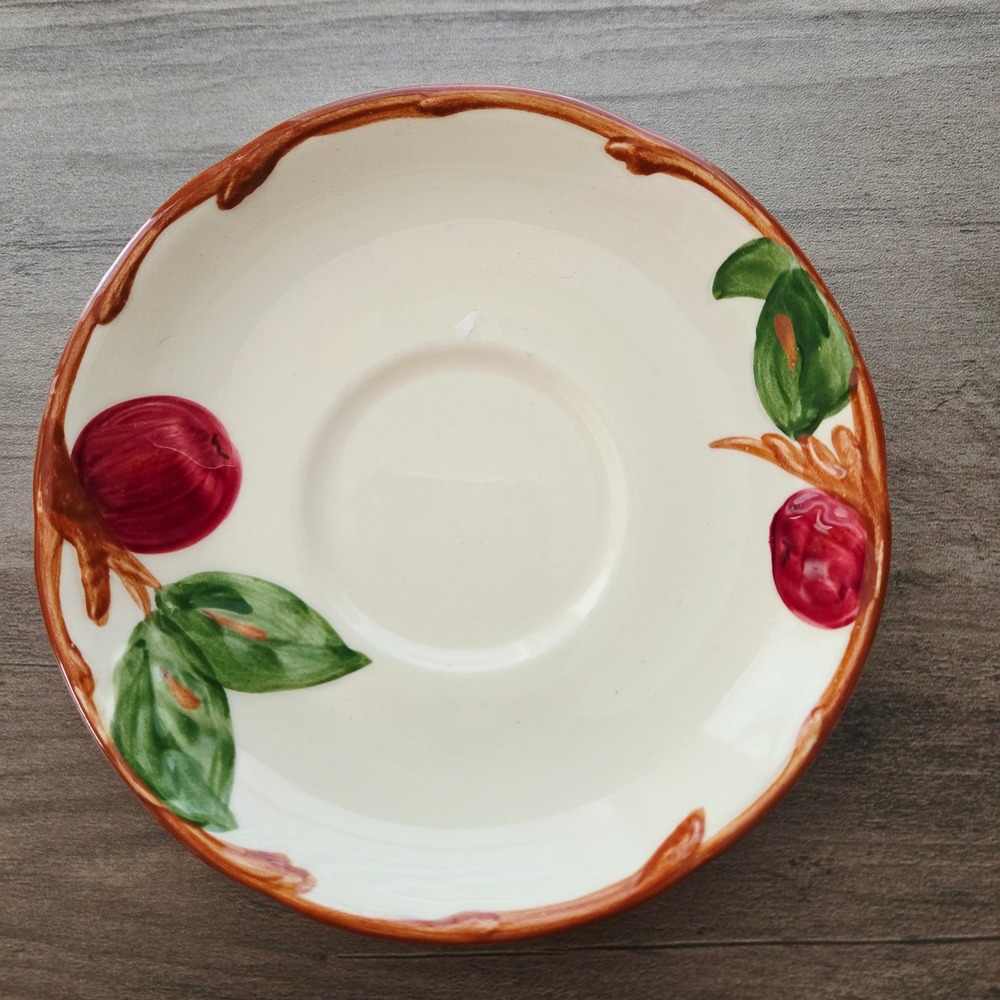 Franciscan Apple Grove Saucers Set of 10 Hand Decorated Oven Safe Vintage